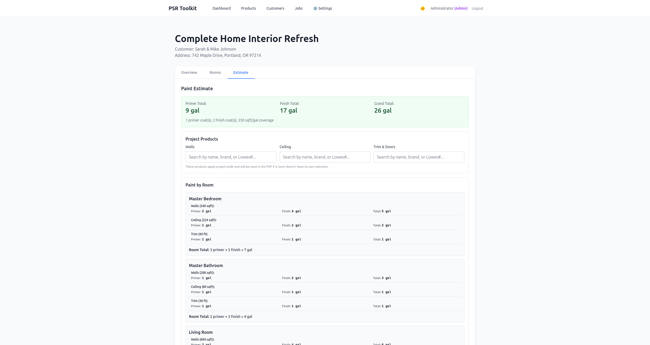 PSR Toolkit - Customer Tracking